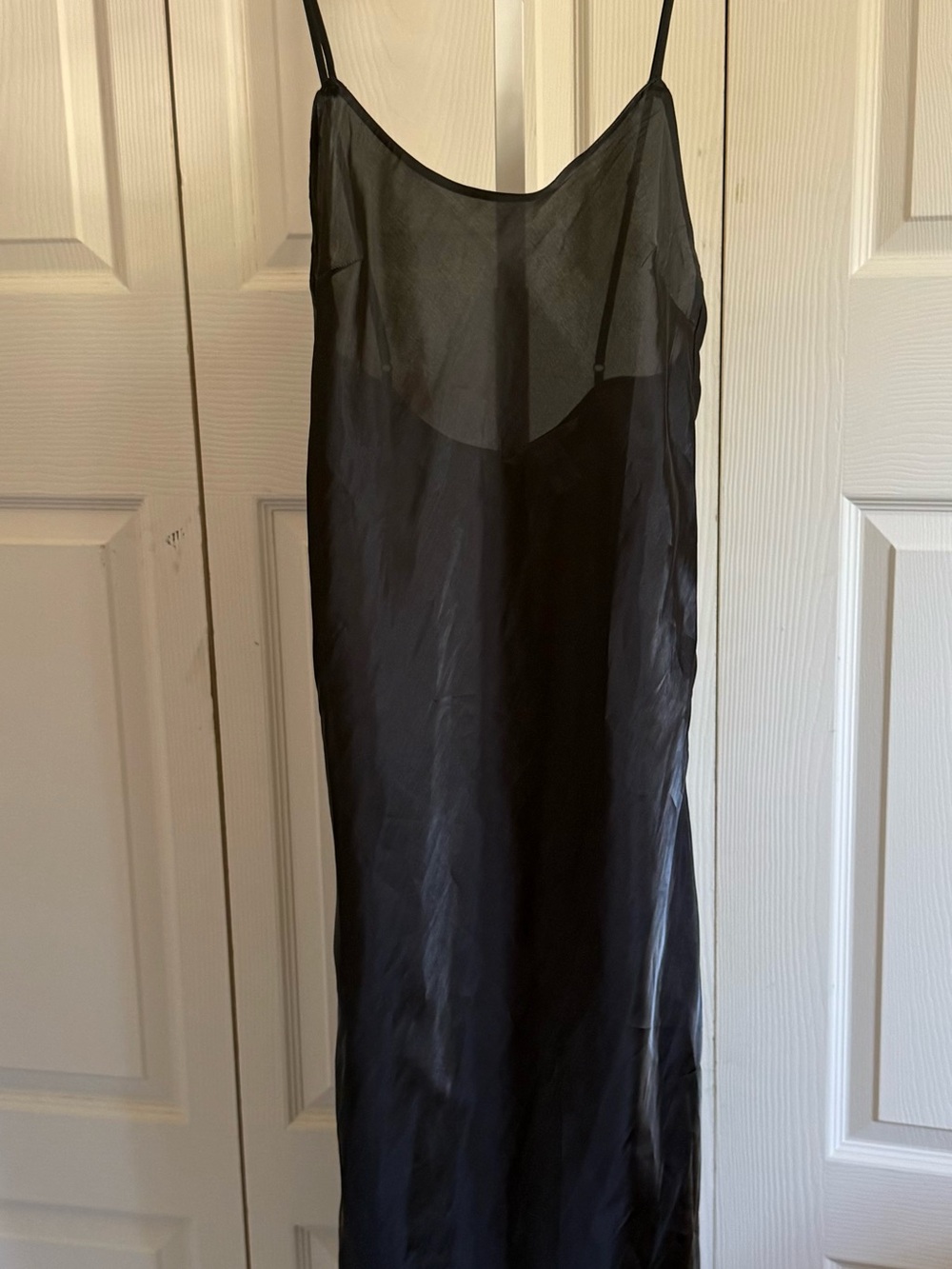 Victoria's Secret Black Sheer Slip Chemise